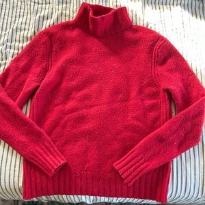 J Crew - Wool Red Turtleneck Sweater
